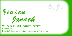 vivien jandek business card